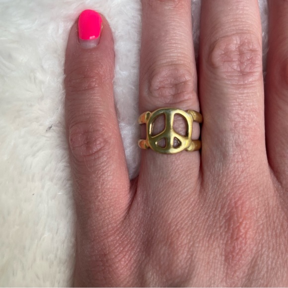 MADEWELL x Charlotte Cauwe Studio 1969 Peace Ring Size 6 - Picture 3 of 7